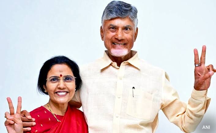 N. Chandrababu Naidu and Nara Bhuvaneswari